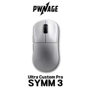 Pwnage 울트라 커스텀 프로 Symm3 게이밍 마우스 8K 심3 화이트
