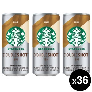 스타벅스 더블샷 돌체, 200ml, 36개