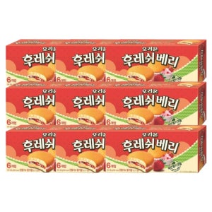 오리온 후레쉬베리 6p 168g 1박스(9입)