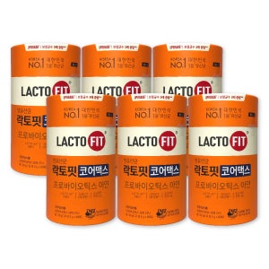 종근당건강 락토핏 코어맥스 2g X 60포 6통 5X 포뮬러 생 유산균 프로바이오틱스 아연