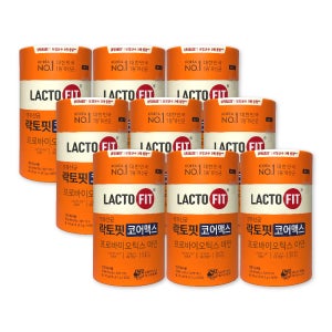 종근당건강 락토핏 코어맥스 2g X 60포 9통 5X 포뮬러 생 유산균 프로바이오틱스 아연