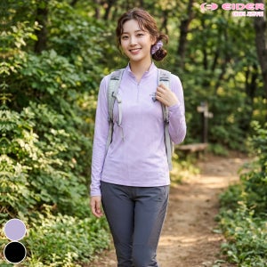 아이더 여성 티셔츠 아이스 그래픽 작업복 짚업