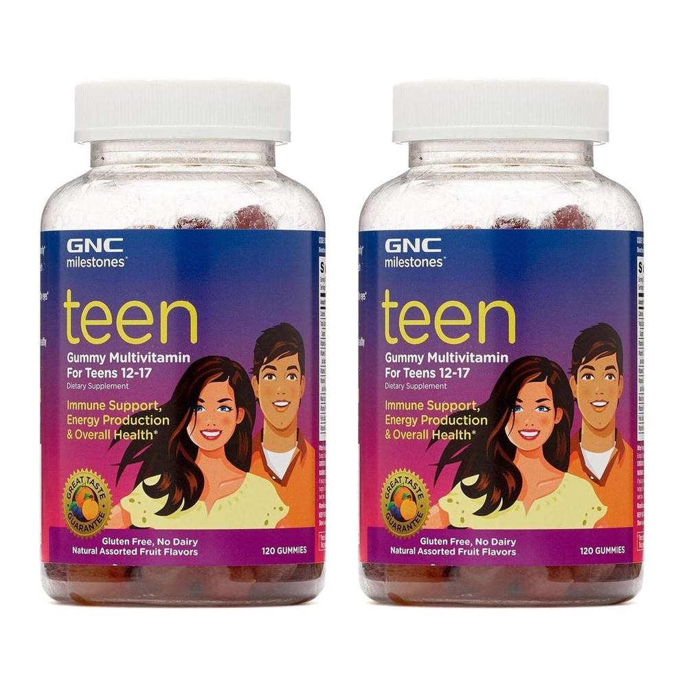 지엔씨 마일스톤 틴 구미 멀티<b>비타민</b> 구미 120정 2개