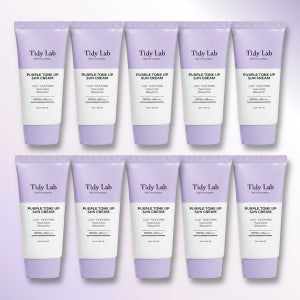 타이디랩 퍼플톤업선크림 spf50+ 비건 CICA PDRN 바쿠치올 50ml, 10개