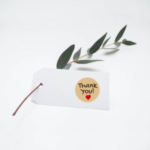 대용량 500p 땡큐 감사 답례품 다꾸 스티커 RD-10375