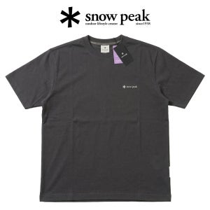 [백화점판] 스노우피크어패럴 반팔 클래식 우븐 반팔티 다크차콜