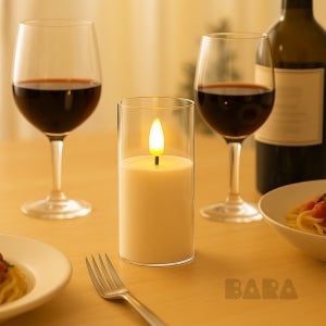 BARA LED 깜빡이는 촛불 조명 12P LED촛불조명 건전지초
