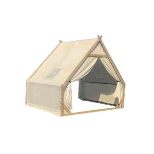 오두막 텐트 캠핑 야외 감성 쉘터 인디언텐트 베이지(2-4인)
