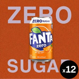 환타 제로 오렌지, 355ml, 12개