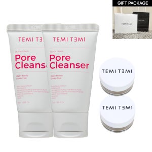 [GIFT SET] 테미테미 블랙그레인 모공클렌저 50m x 2개 + 15g x 2개
