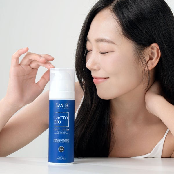 스미브 락토바이오 유산균 염색샴푸 흰머리 새치 커버