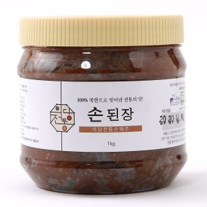 손메주 100% 국산콩 전통 재래식 집된장 된장찌개용 1kg, 1개