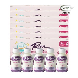 [감사선물] 플레인 마시는 요구르트 런 93ml 5개입 465ml, 7개