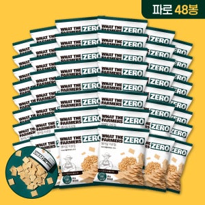왓더파머스 제로 첨가물 ZERO설탕 저당과자 건강간식 파로칩 파로칩, 25g, 48개