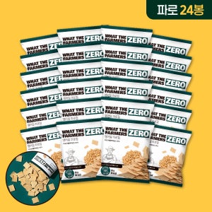 왓더파머스 제로 첨가물 ZERO설탕 저당과자 건강간식 파로칩 파로칩, 25g, 24개
