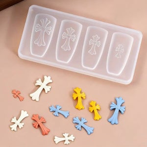 십자가 네일몰드 엔틱-79 네일파츠 실리콘 젤몰드