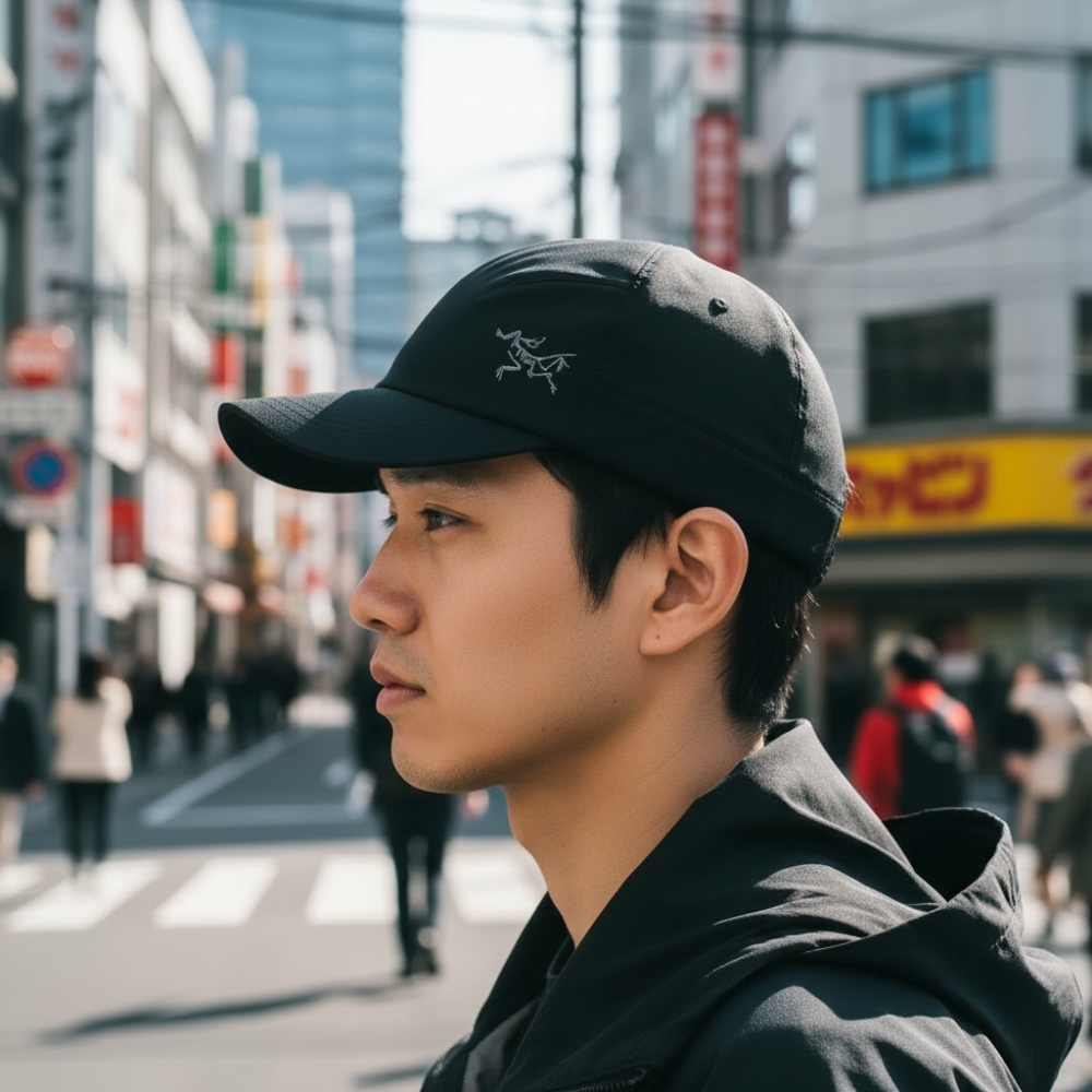 아크테릭스 경량 통기성 여름 쿨링 볼캡 스포츠 모자 블랙 러닝 등산 데일리 캡
