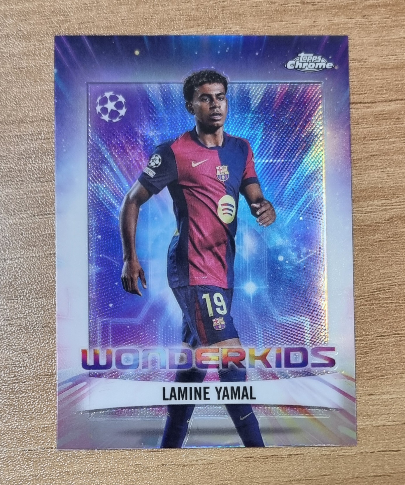 라민 야말 2024-25 Topps Chrome UEFA Lamine Yamal Wonderkids WK-1 축구카드