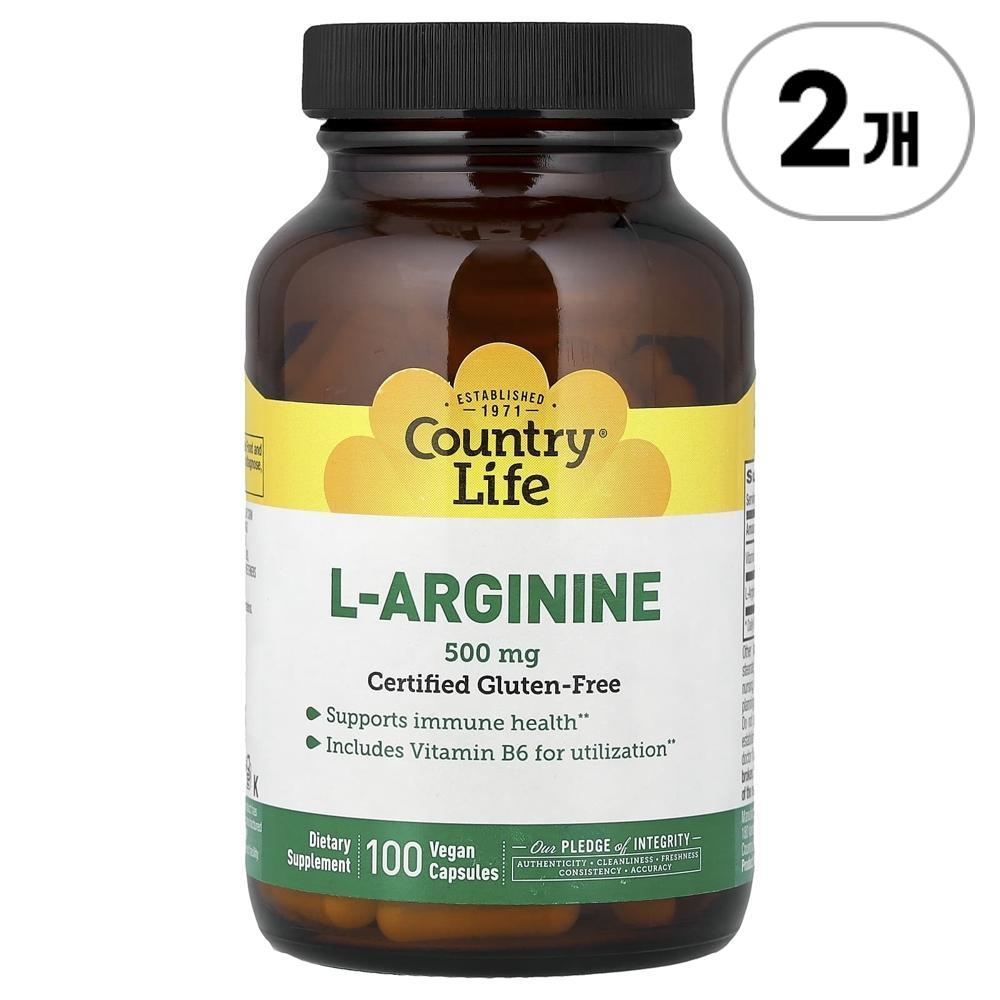 <b>컨트리 라이프</b> L-<b>아르기닌</b> 100정 2개 <b>Country Life</b> L-<b>Arginine</b> 100정 2개