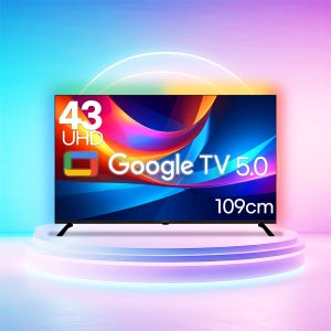 루컴즈 구글 5.0 109cm 4K UHD 스마트 TV GP-TGM43K05U 스탠드직배송/자가설치