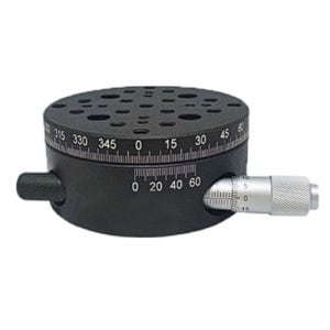PTS-SD206 Manual Rotary Stage Coarse 이동거리 360°, Fine ±10° 크기 Ø82 mm