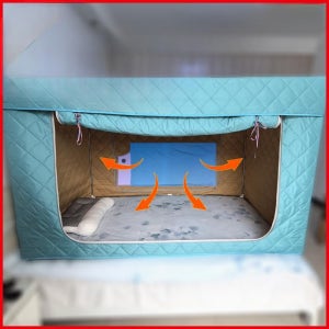 사각 난방텐트 방한텐트 침대 수면 실내 방풍 텐트 보온 암막