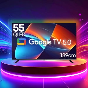 루컴즈 55 구글5.0 스마트TV 139cm GP-TGC550K5QL 4K UHD QLED TV 스탠드직배송/자가설치