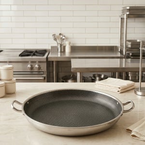 업소용 대형 후라이팬 큰 대용량 벌집코팅 식당용 양수팬 전팬 45cm 50cm 55cm