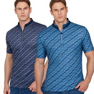 1+1 (2 장) 여름 남성 쿨링 반팔 집업티 아웃도어 외출복 일상복 작업복 A323