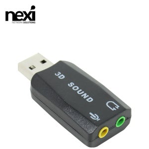 외장형 USB 사운드카드 5.1채널 오디오 컨버터 노트북 컴퓨터 마이크 이어폰 NX394