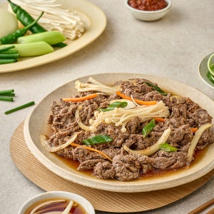 정채움 정성 가득 채운 소불고기 300g 팽이버섯 비법 양념 불고기 뚝불