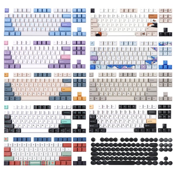 몬스타기어 레트로 PBT 푸딩 한글 체리 염료승화 커스텀 독거미 OEM 투명 LED 키캡