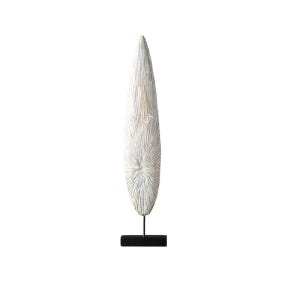 추상 예술 입구 장식 거실 현관 인테리어 소품 고급 감성 화이트 소형 15.2 x 7.6 x 51cm