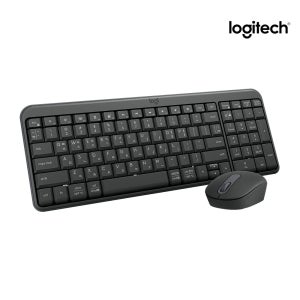 로지텍 코리아 MK250 콤보 무선 키보드 마우스 세트 수신기미포함 PO 그래파이트, 멤브레인