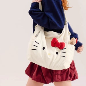 TouTou X Hello Kitty 키티 패브릭 보부상 가방 숄더백 에코백