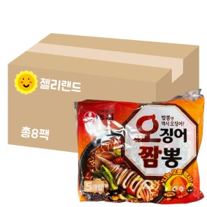 농심 오징어짬뽕 멀티팩 620g X 8개 (1BOX) (총40봉)
