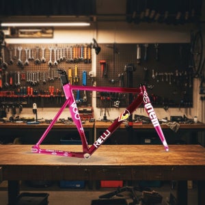 치넬리 비고렐리 픽시 프레임 세트 에어로 트랙 버건디 네뷸라