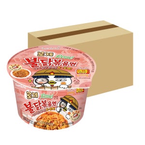 삼양 로제 불닭볶음면 큰컵 105g, 16개