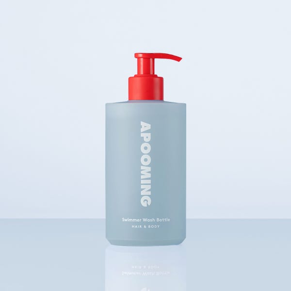 어푸밍 워시보틀 올인원 400ml 수영 염소제거 샴푸 바디워시 수영장 단백질 머릿결 케어