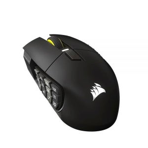 커세어 Scimitar 엘리트 무선 SE MMO PC 게이밍 마우스 건메탈 1개