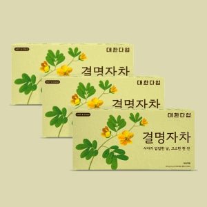대한다업 볶은 결명자차 티백 100T 3박스 세트 대용량 탕비실 사무실용