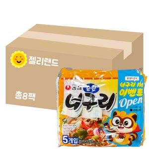 농심 순한 너구리 멀티팩 600g X 8개 (1BOX) (총40봉)