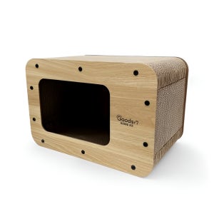 프리미요캣 고양이 티비 숨숨집 조립식 스크래쳐 하우스 M 캣닢 포함