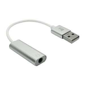 인네트워크 USB 2.0 7.1채널 사운드 카드(4극) 케이블형 실버 [IN-U71ST4S] INV066