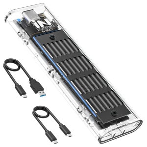 인네트워크 M.2 NVMe SSD지원 USB3.1 블랙 방열판 외장 케이스 최대 8TB 인식 IN-SM2TBK