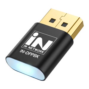 인네트워크 4K 지원 DP 디스플레이포트 더미 플러그 디스플레이 에뮬레이터 IN-DPPBK