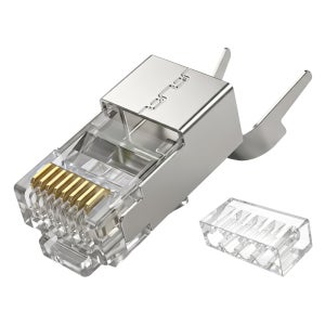 인네트워크 CAT.7 STP 랜케이블 제작용 통과형 EZ 플러그 50U 1개 IN-PS71PSV INT304