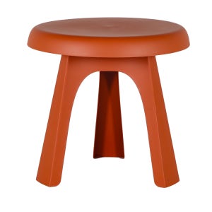 야외플라스틱테이블 피키 원형테이블 카페 테라스가구 780mm, 차퍼브라운