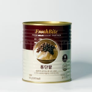 프레시바이트 통단팥 850g 팥빙수팥 빙수팥 캔 원터치