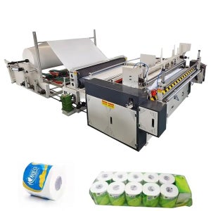 소규모 투자용 화장지 제조기 u2013 자동 티슈 롤 되감기, 절단 및 포장 라인 스타트업 제조업체용